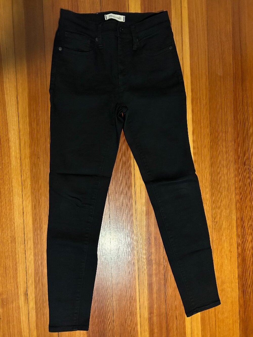 Madewell 9" High-Rise Black Skinny Jeans